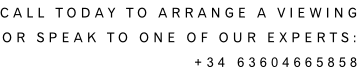 Call Today to arrange a viewing or speak to one of our experts: +34 63604665858